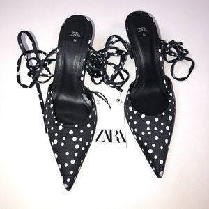 Zara lace up sandals size 36 NWT